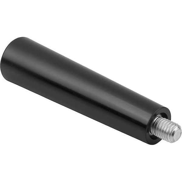 Kipp Taper Grip Fixed D=M04X8, D1=12, Thermoset High-Polish Finish Black, Comp:Steel Comp:Galvanized K1221.120408 - main
